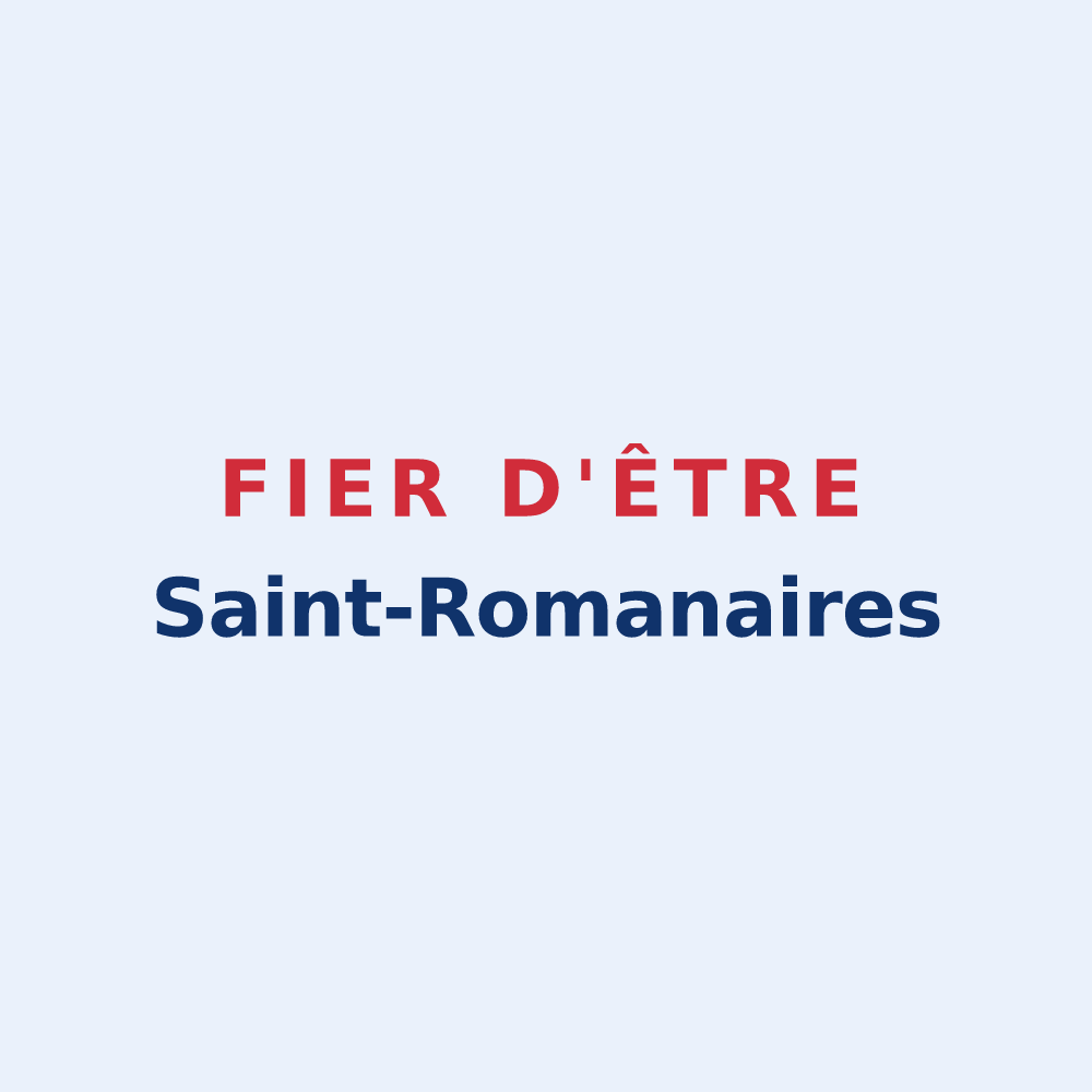 Sticker « Fier d'être Saint-Romanaires » — design pour Saint-Romain-en-Jarez