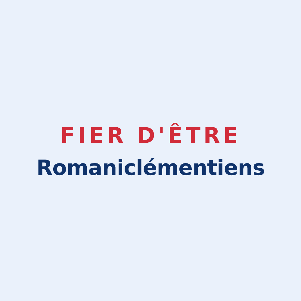 Sticker « Fier d'être Romaniclémentiens » — design pour Saint-Romain-et-Saint-Clément