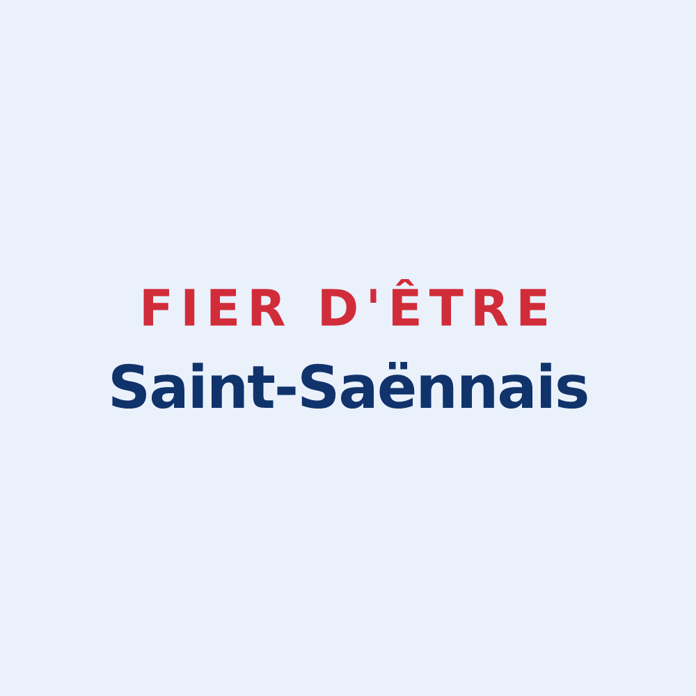 Sticker « Fier d'être Saint-Saënnais » — design pour Saint-Saëns