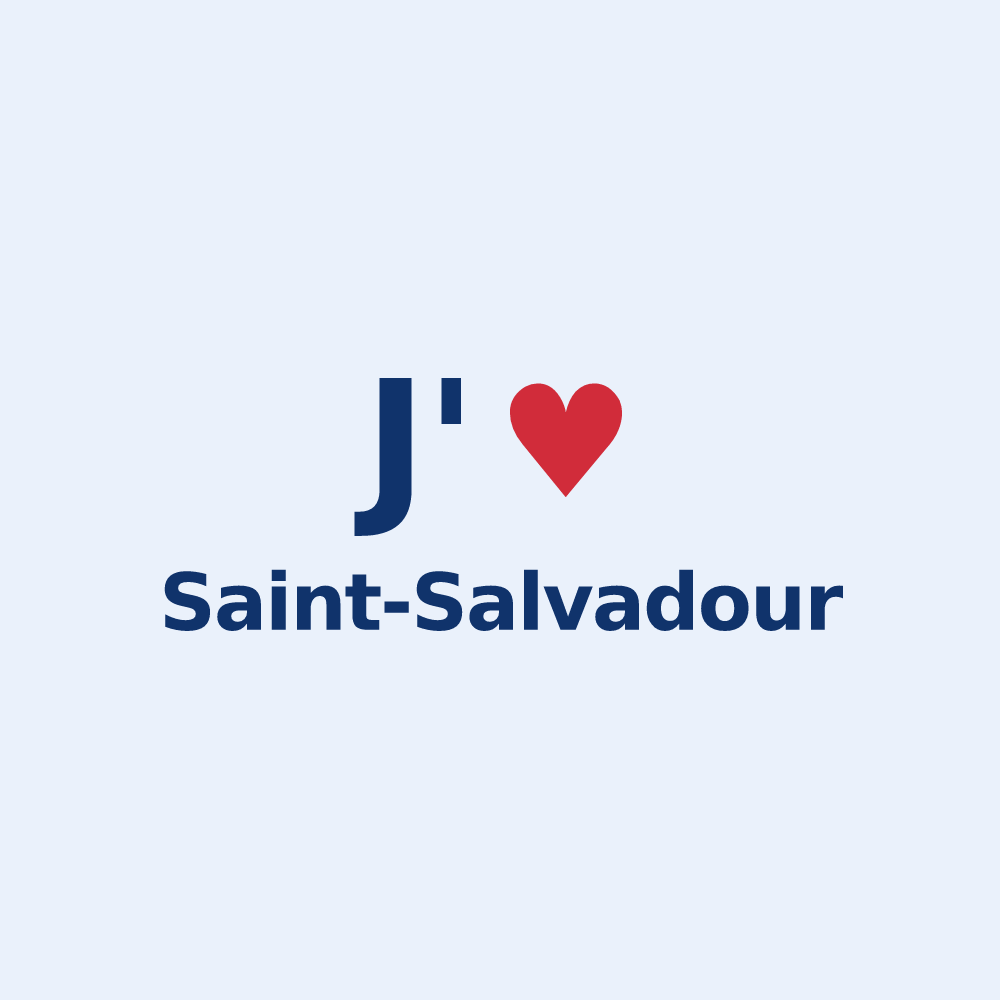 Sticker personnalisé Saint-Salvadour — design J'aime Saint-Salvadour