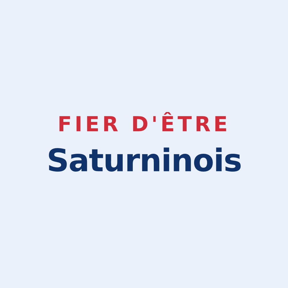 Sticker « Fier d'être Saturninois » — design pour Saint-Saturnin-du-Limet