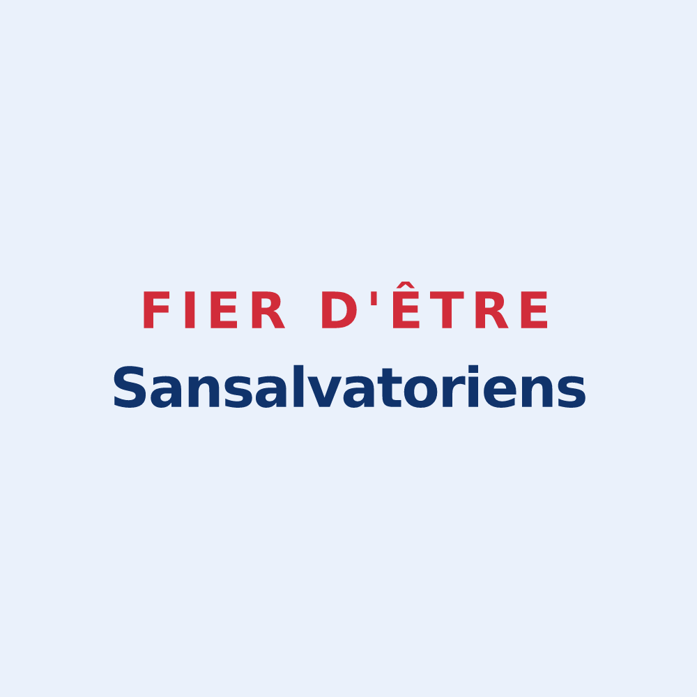 Sticker « Fier d'être Sansalvatoriens » — design pour Saint-Sauveur-en-Puisaye