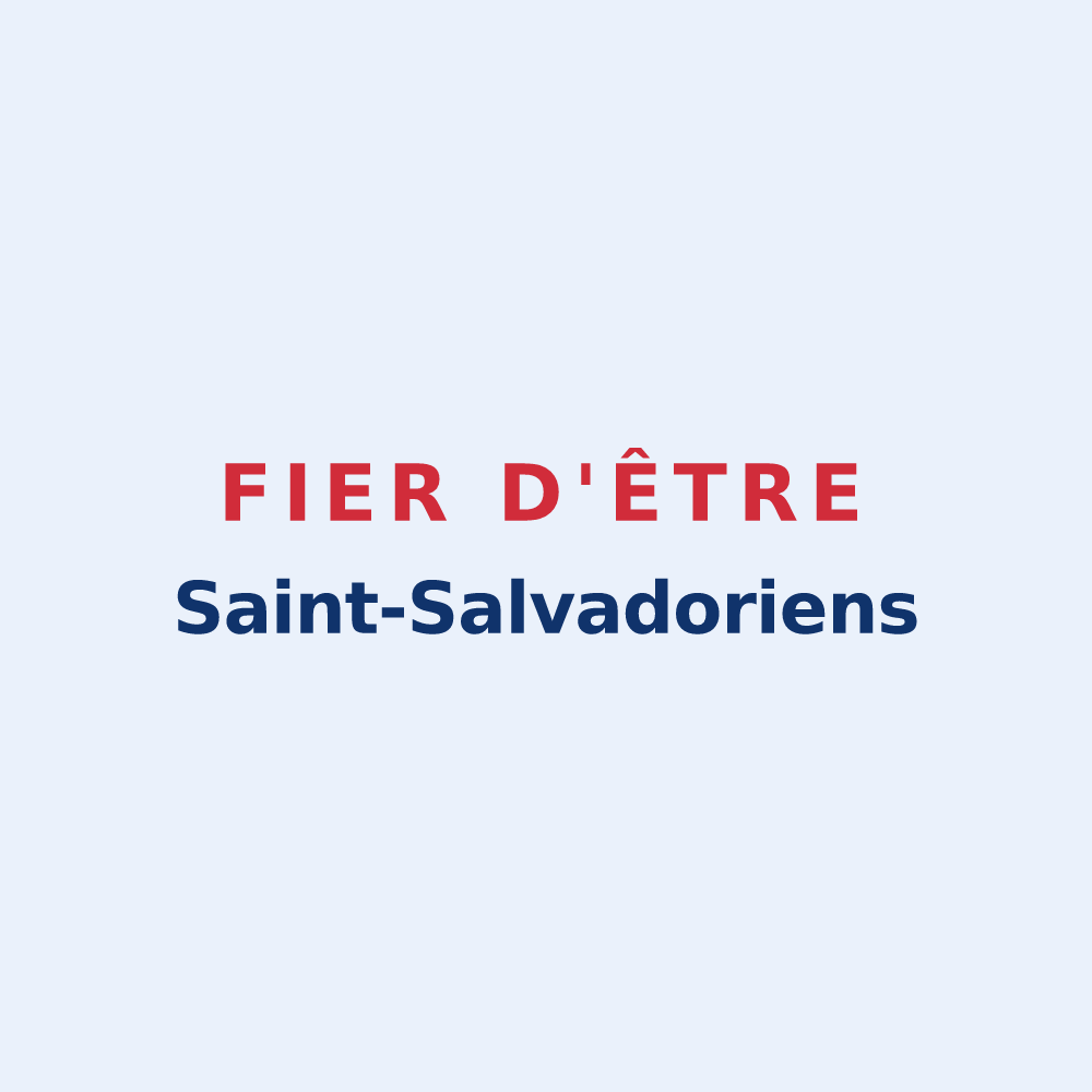 Sticker « Fier d'être Saint-Salvadoriens » — design pour Saint-Sauveur