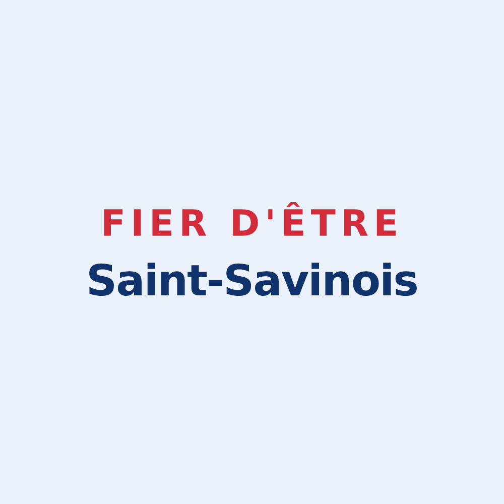 Sticker « Fier d'être Saint-Savinois » — design pour Saint-Savin
