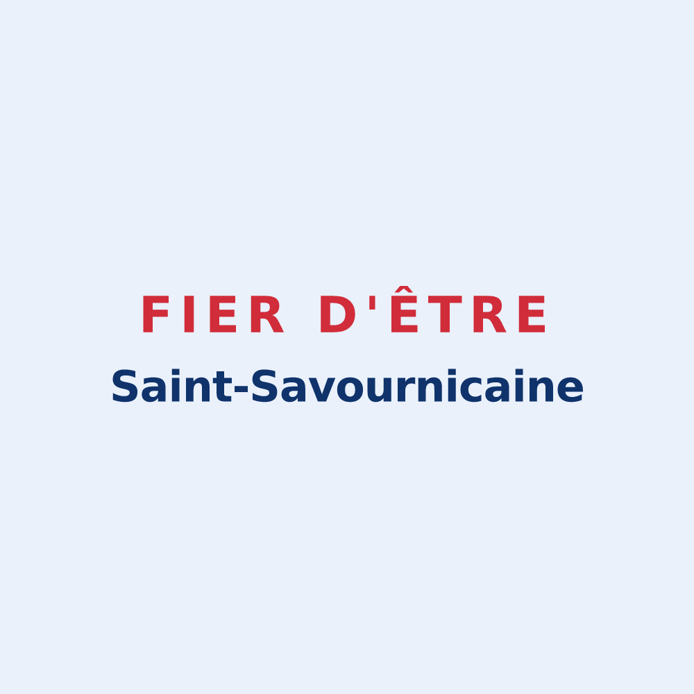 Sticker « Fier d'être Saint-Savournicaine » — design pour Saint-Savournin