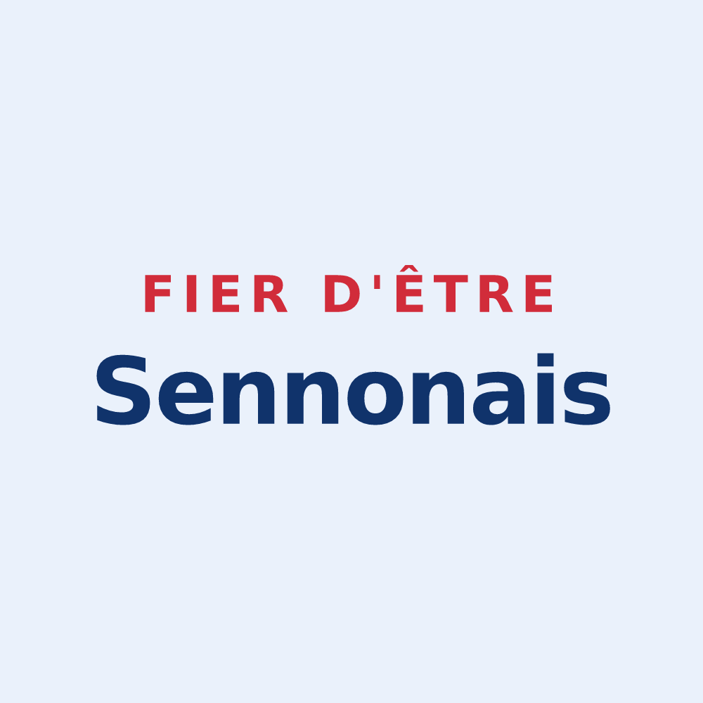 Sticker « Fier d'être Sennonais » — design pour Saint-Senoux