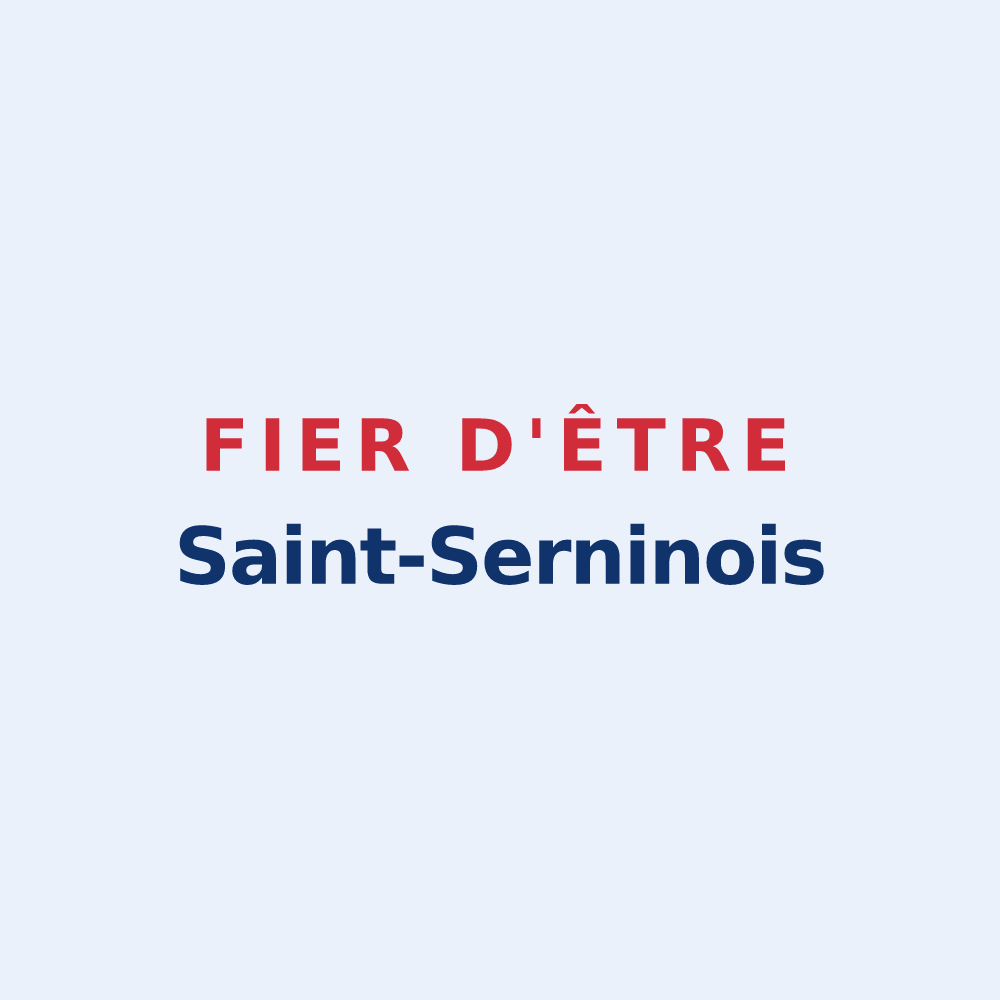 Sticker « Fier d'être Saint-Serninois » — design pour Saint-Sernin-sur-Rance
