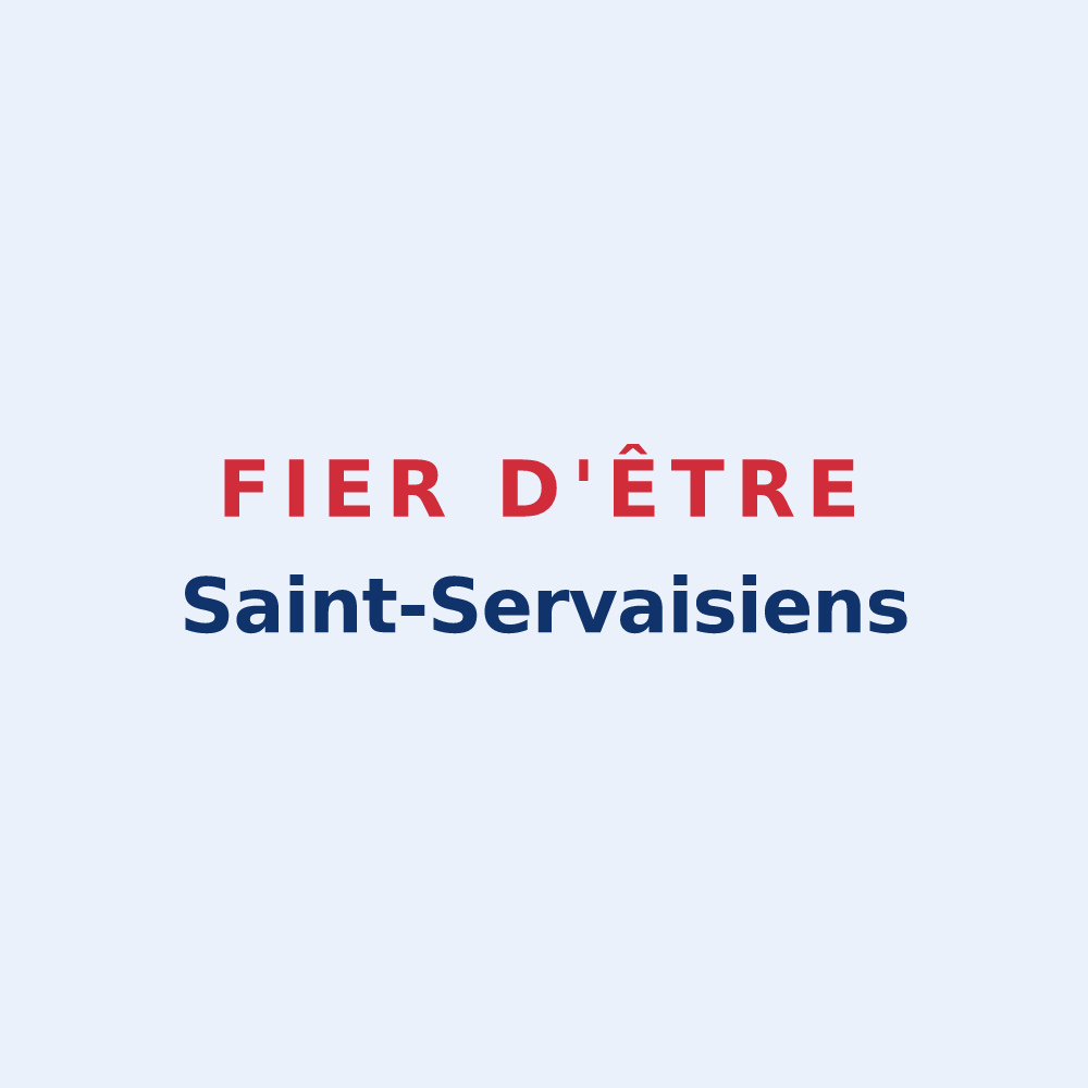 Sticker « Fier d'être Saint-Servaisiens » — design pour Saint-Servais