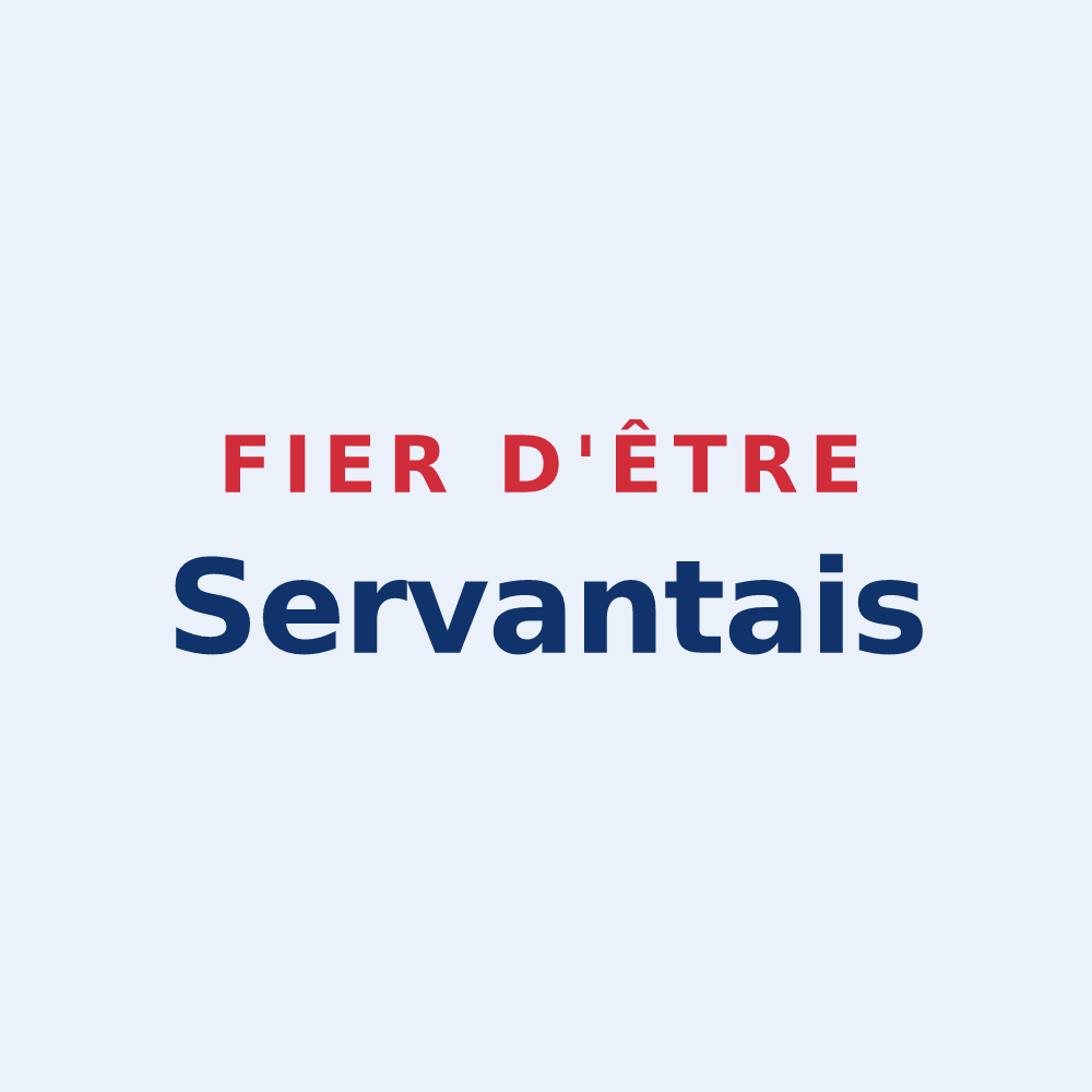Sticker « Fier d'être Servantais » — design pour Saint-Servant