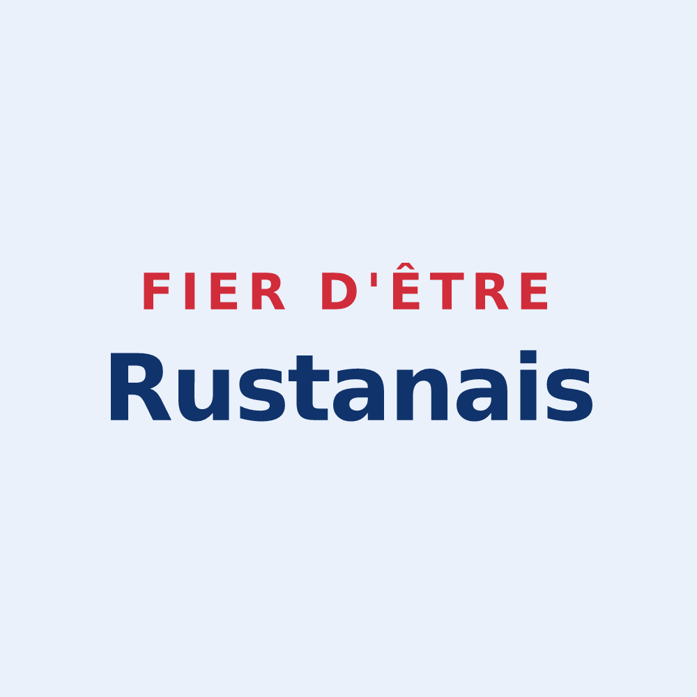 Sticker « Fier d'être Rustanais » — design pour Saint-Sever-de-Rustan