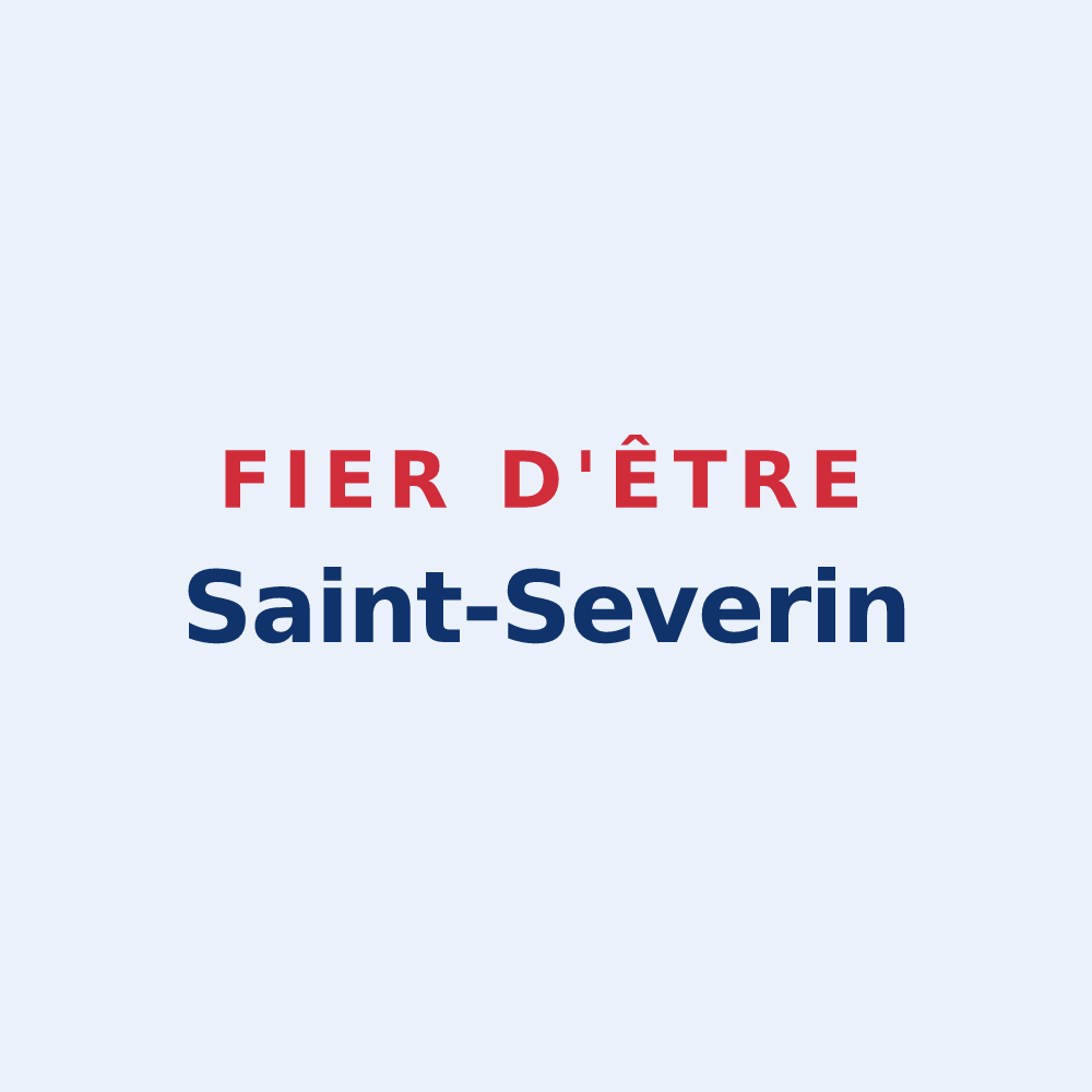 Sticker « Fier d'être Saint-Severin » — design pour Saint-Sever-de-Saintonge