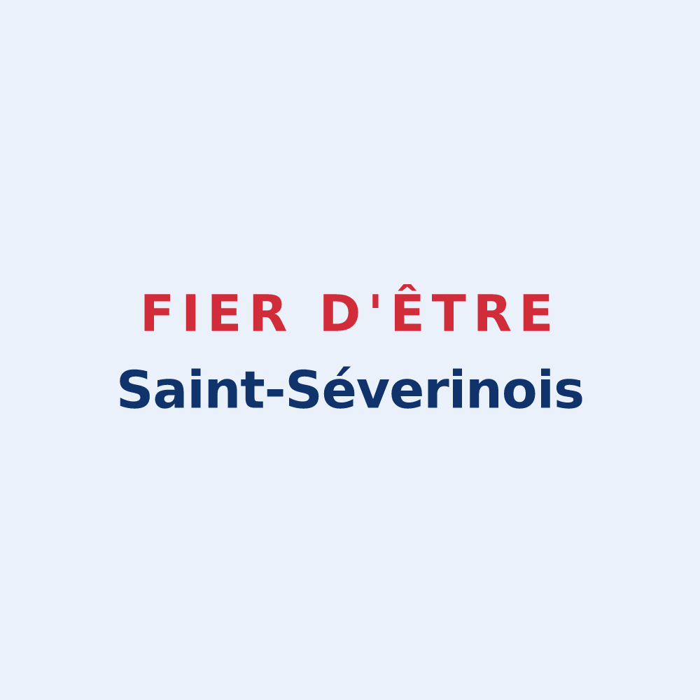 Sticker « Fier d'être Saint-Séverinois » — design pour Saint-Séverin