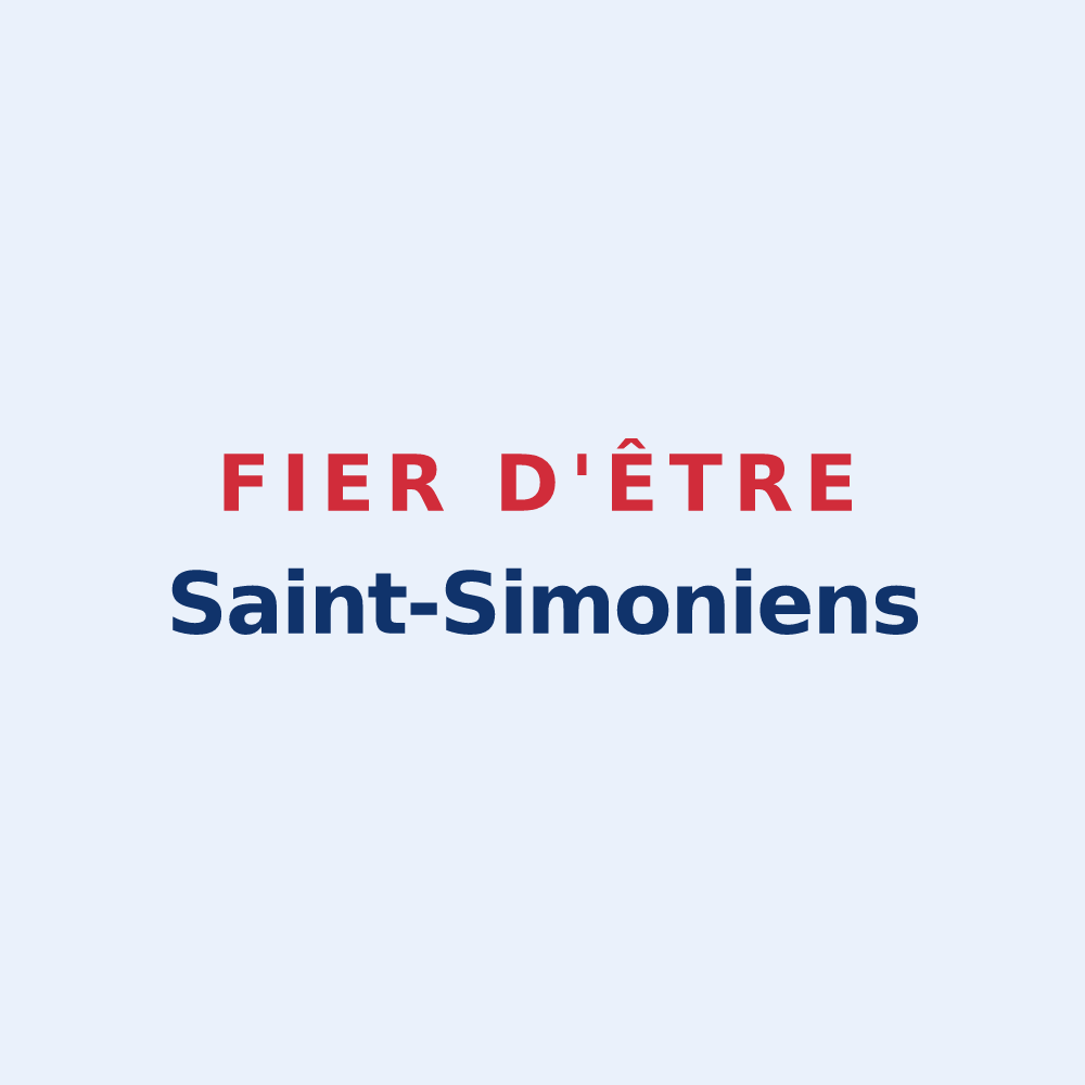 Sticker « Fier d'être Saint-Simoniens » — design pour Saint-Simon