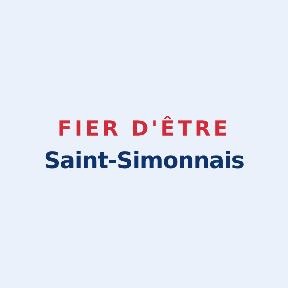 Sticker « Fier d'être Saint-Simonnais » — design pour Saint-Simon-de-Bordes