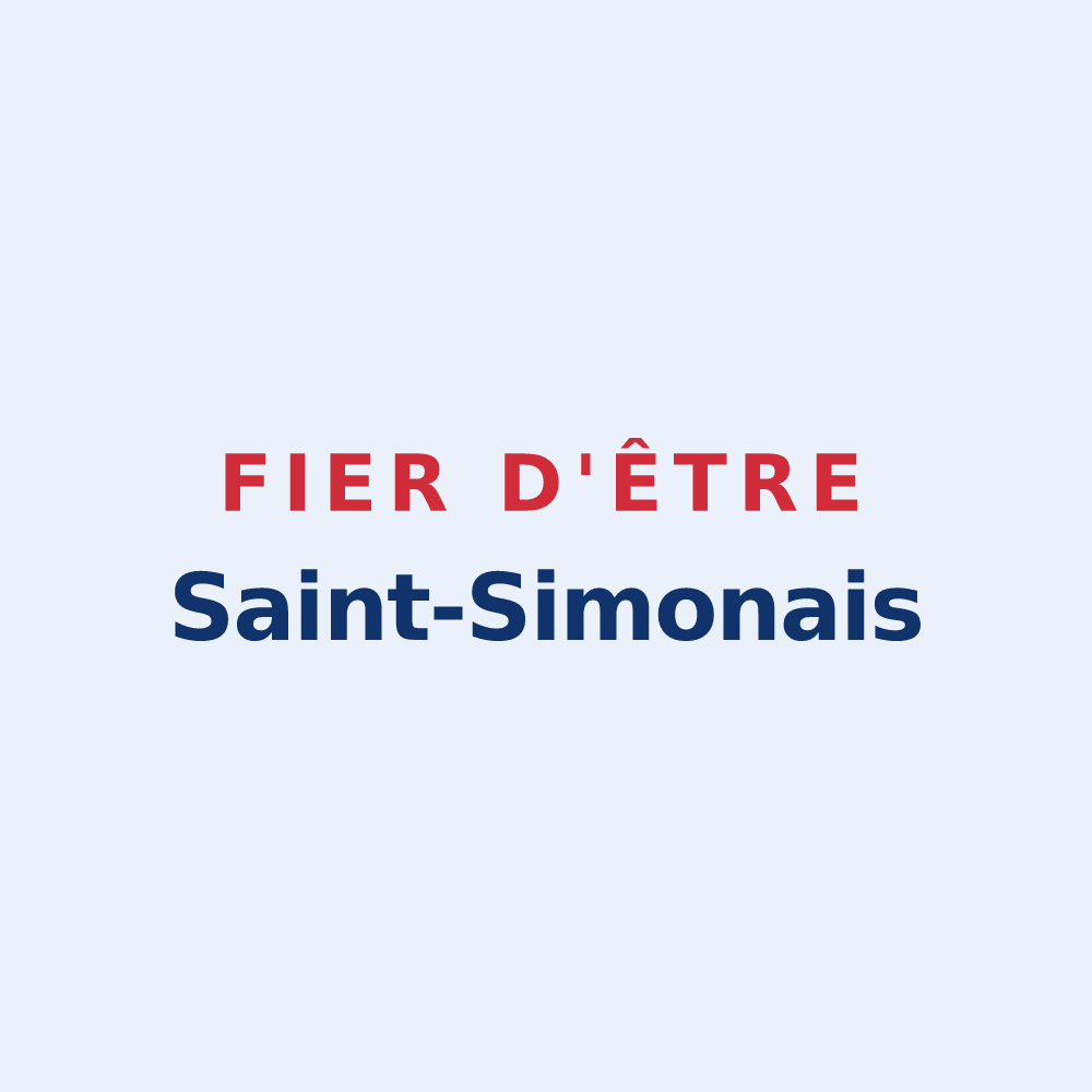 Sticker « Fier d'être Saint-Simonais » — design pour Saint-Simon-de-Pellouaille