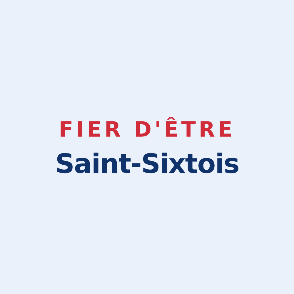 Sticker « Fier d'être Saint-Sixtois » — design pour Saint-Sixte