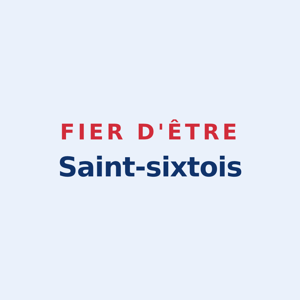 Sticker « Fier d'être Saint-sixtois » — design pour Saint-Sixte