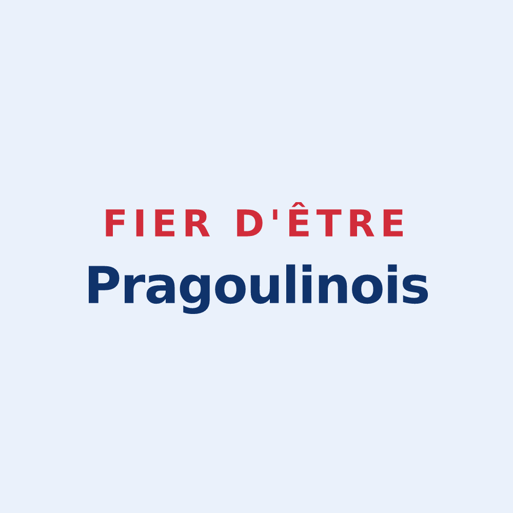 Sticker « Fier d'être Pragoulinois » — design pour Saint-Sylvestre-Pragoulin