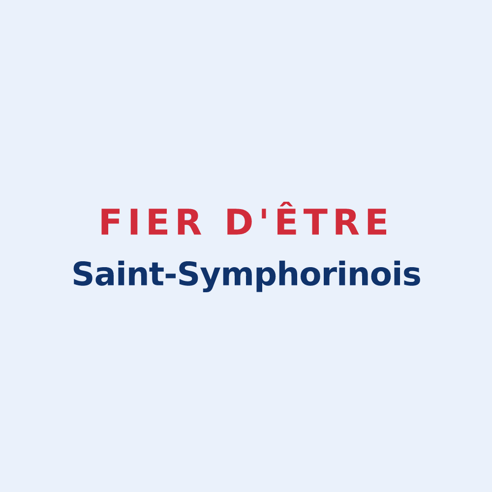 Sticker « Fier d'être Saint-Symphorinois » — design pour Saint-Symphorien