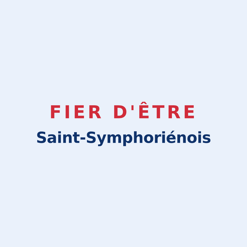 Sticker « Fier d'être Saint-Symphoriénois » — design pour Saint-Symphorien-de-Thénières