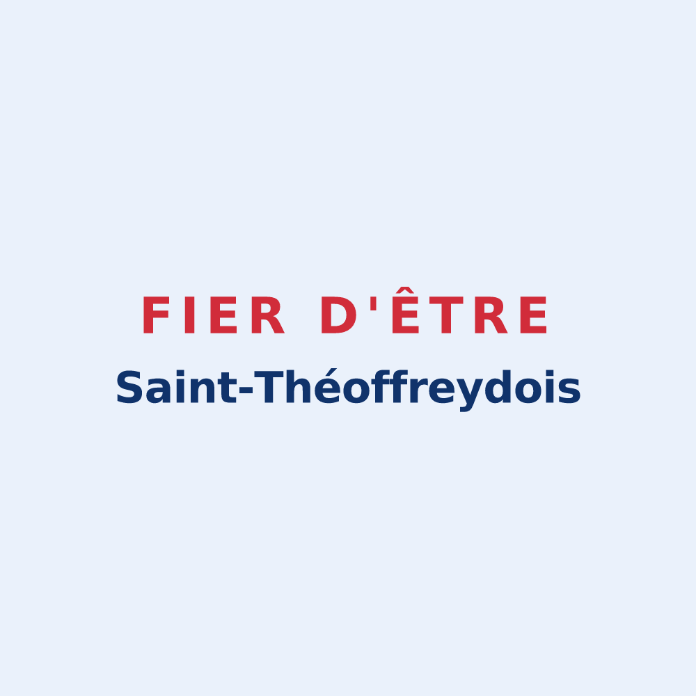 Sticker « Fier d'être Saint-Théoffreydois » — design pour Saint-Théoffrey