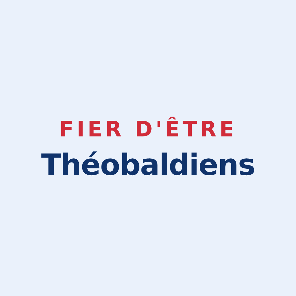 Sticker « Fier d'être Théobaldiens » — design pour Saint-Thiébault