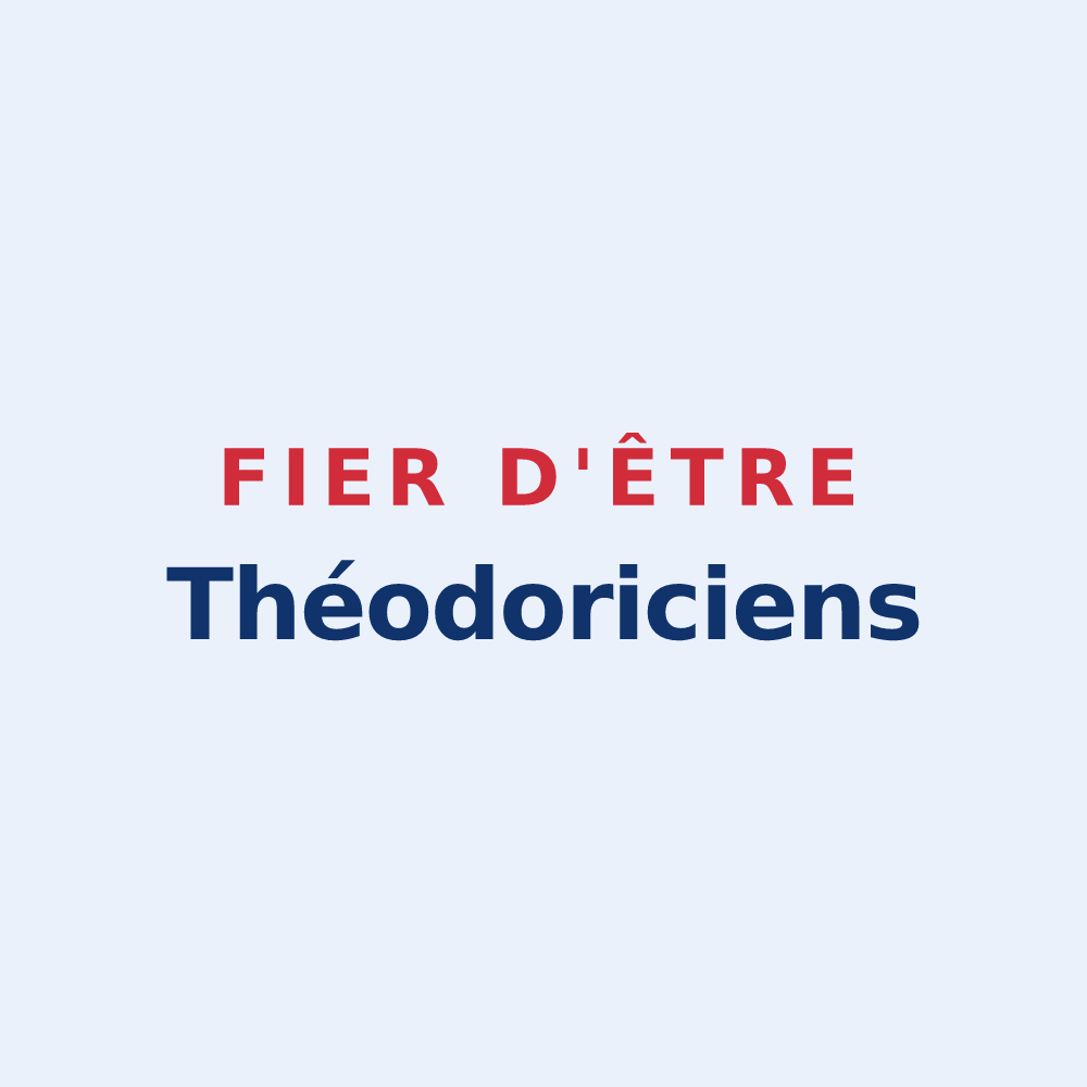 Sticker « Fier d'être Théodoriciens » — design pour Saint-Thierry