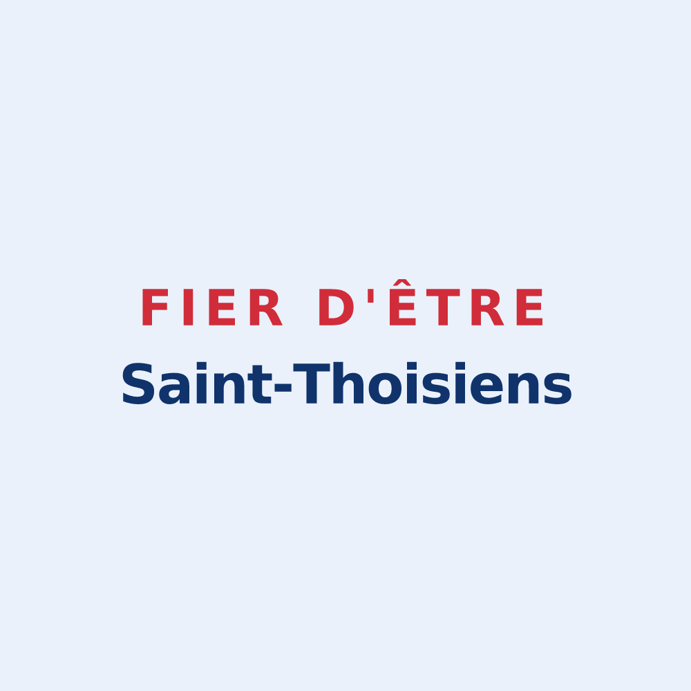 Sticker « Fier d'être Saint-Thoisiens » — design pour Saint-Thois