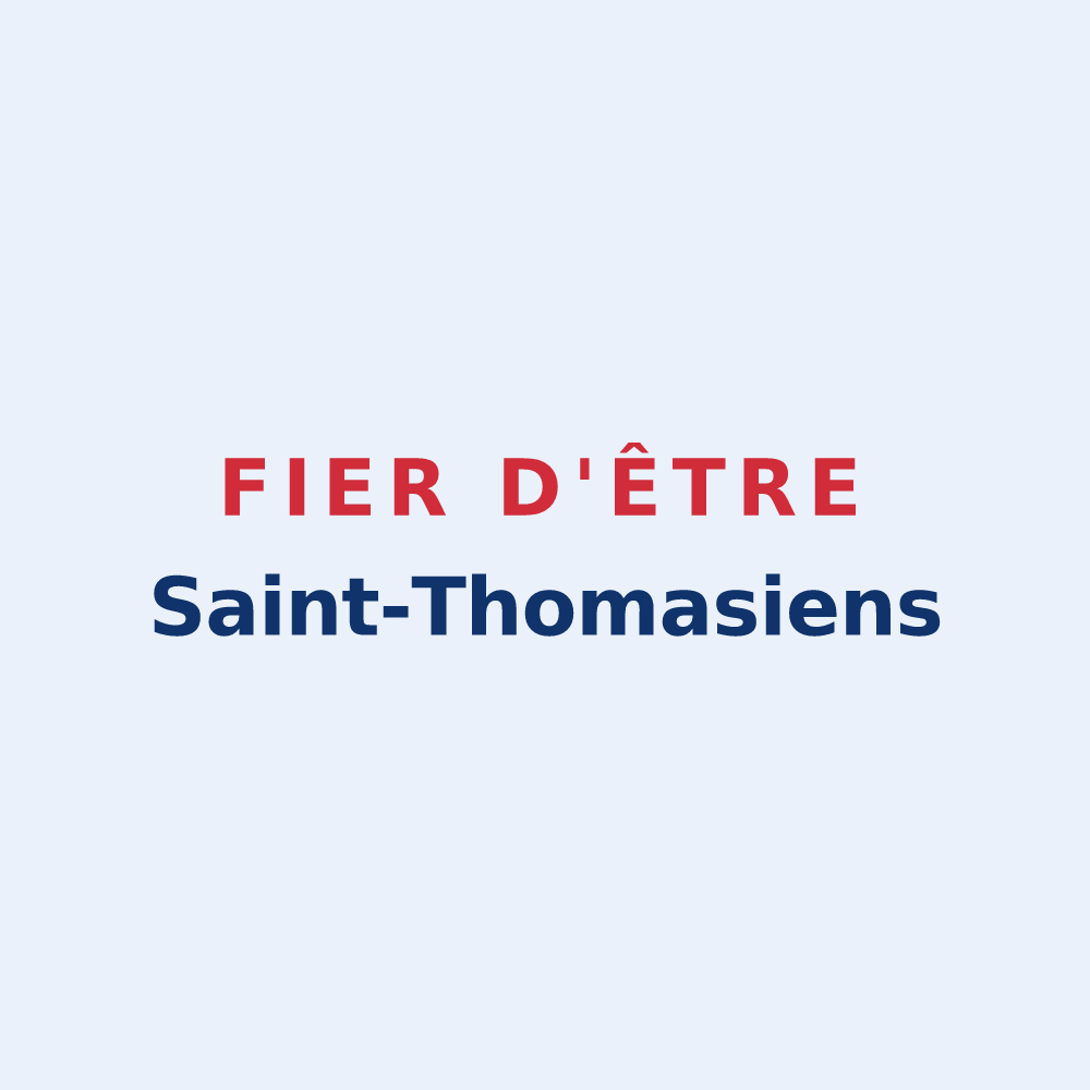 Sticker « Fier d'être Saint-Thomasiens » — design pour Saint-Thomas