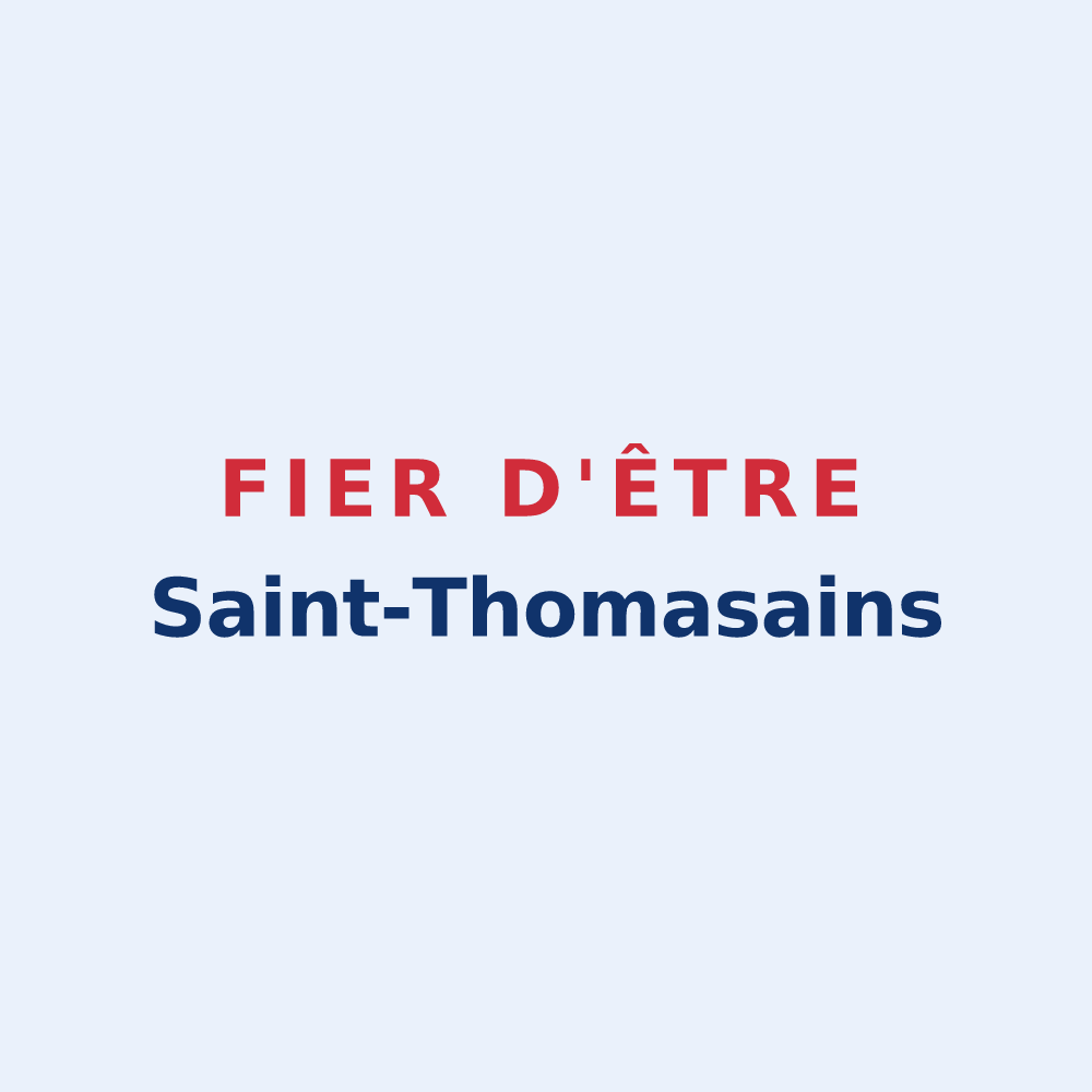 Sticker « Fier d'être Saint-Thomasains » — design pour Saint-Thomas