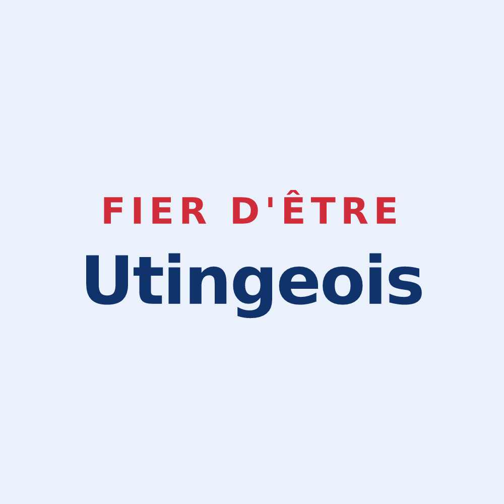 Sticker « Fier d'être Utingeois » — design pour Saint-Trivier-sur-Moignans
