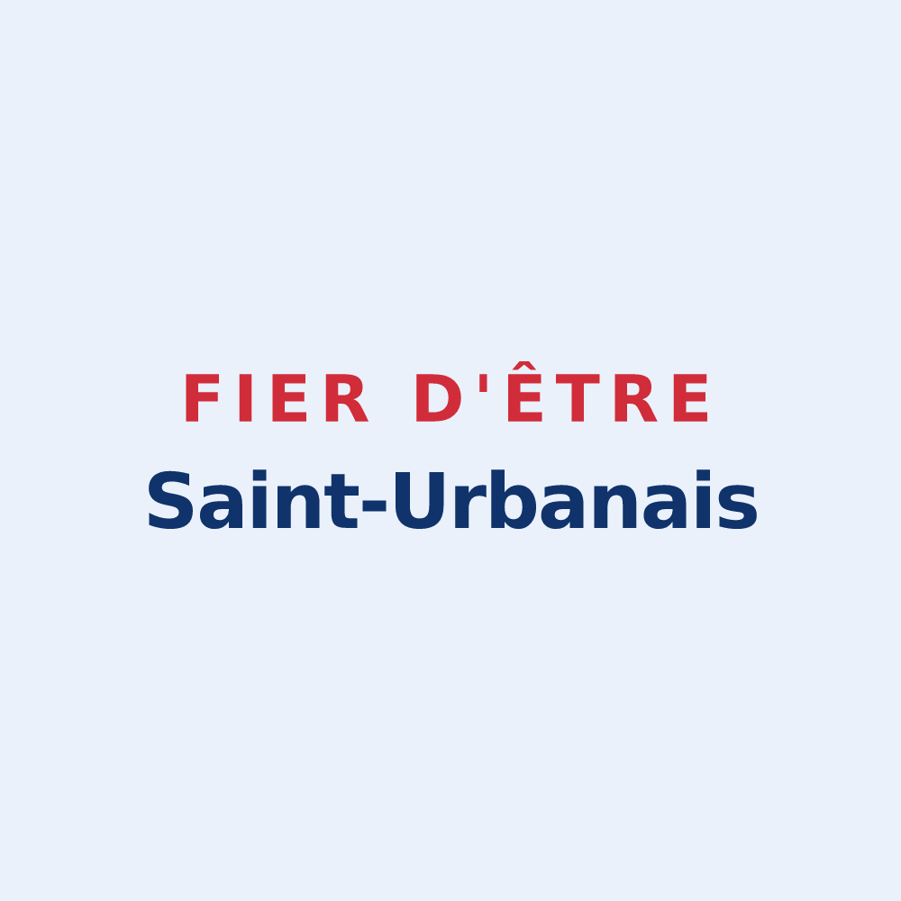 Sticker « Fier d'être Saint-Urbanais » — design pour Saint-Urbain