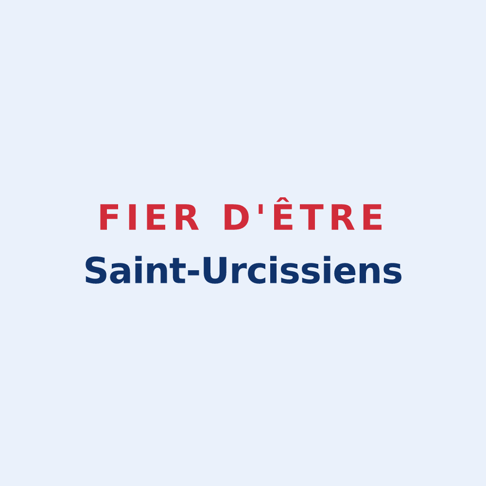 Sticker « Fier d'être Saint-Urcissiens » — design pour Saint-Urcisse