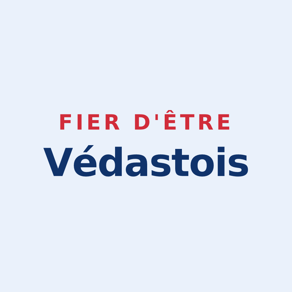Sticker « Fier d'être Védastois » — design pour Saint-Vaast-en-Cambrésis
