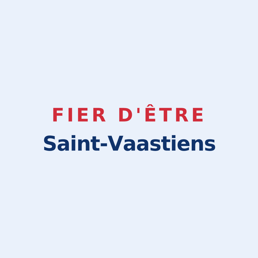 Sticker « Fier d'être Saint-Vaastiens » — design pour Saint-Vaast-lès-Mello