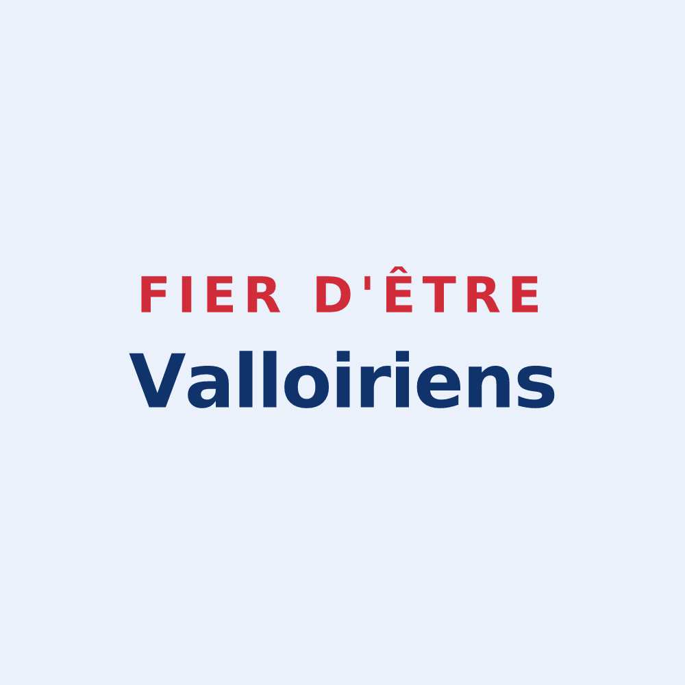 Sticker « Fier d'être Valloiriens » — design pour Saint-Vallier
