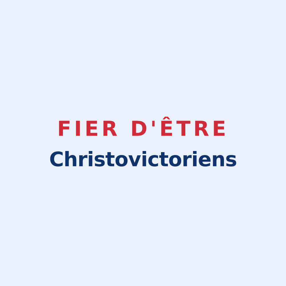 Sticker « Fier d'être Christovictoriens » — design pour Saint-Victor-de-Chrétienville
