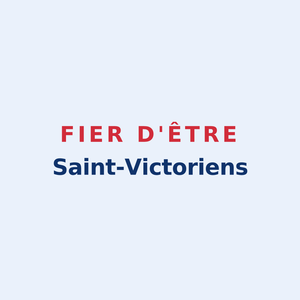 Sticker « Fier d'être Saint-Victoriens » — design pour Saint-Victor-Rouzaud