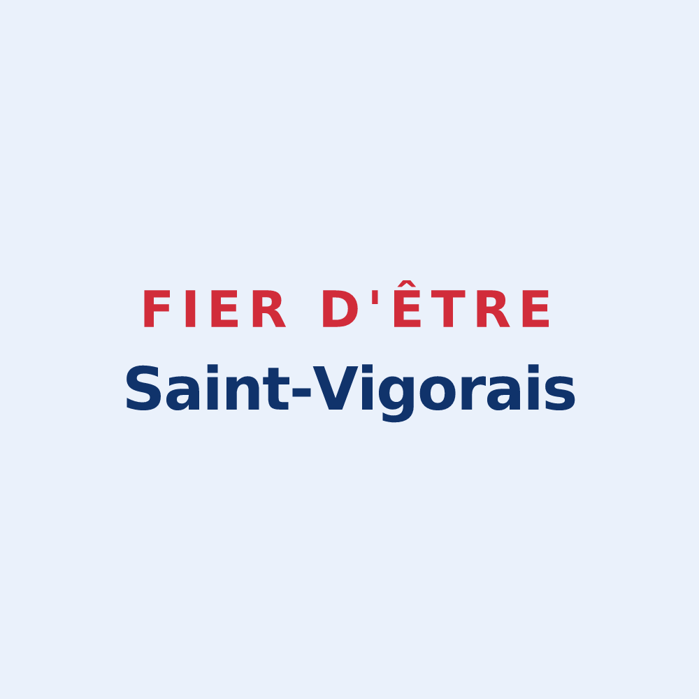 Sticker « Fier d'être Saint-Vigorais » — design pour Saint-Vigor-des-Monts