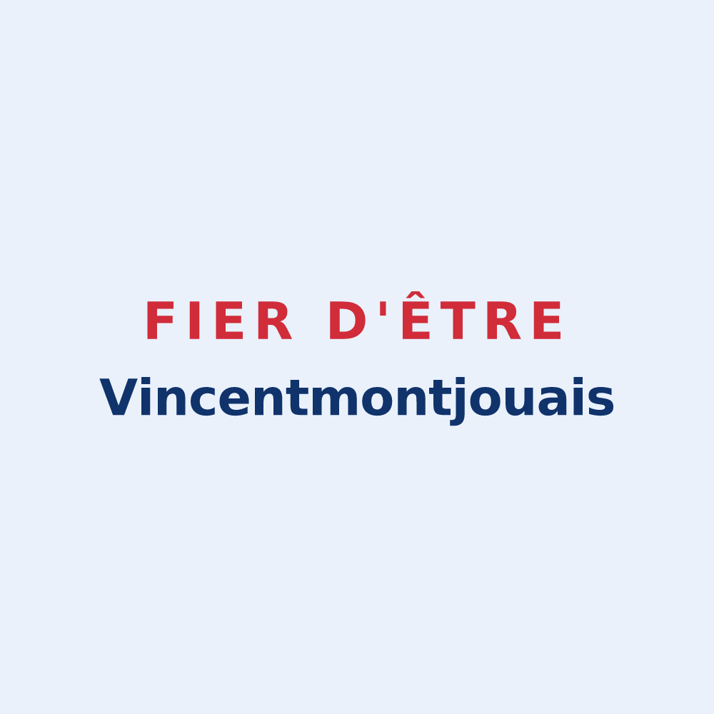 Sticker « Fier d'être Vincentmontjouais » — design pour Saint-Vincent-de-Lamontjoie