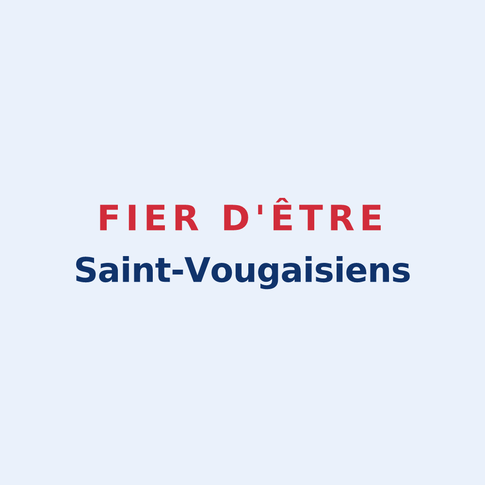 Sticker « Fier d'être Saint-Vougaisiens » — design pour Saint-Vougay