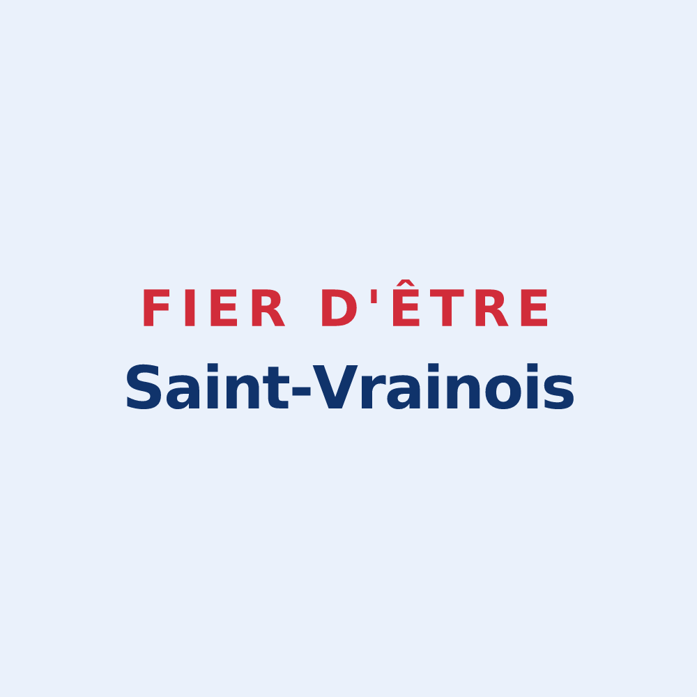 Sticker « Fier d'être Saint-Vrainois » — design pour Saint-Vrain