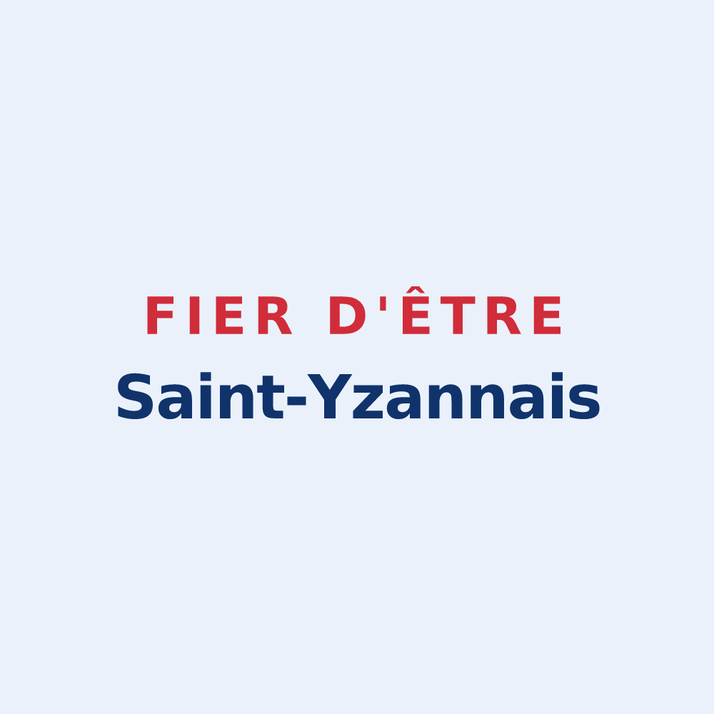 Sticker « Fier d'être Saint-Yzannais » — design pour Saint-Yzans-de-Médoc