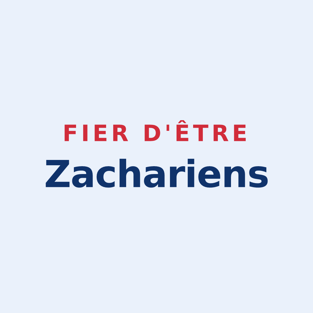 Sticker « Fier d'être Zachariens » — design pour Saint-Zacharie