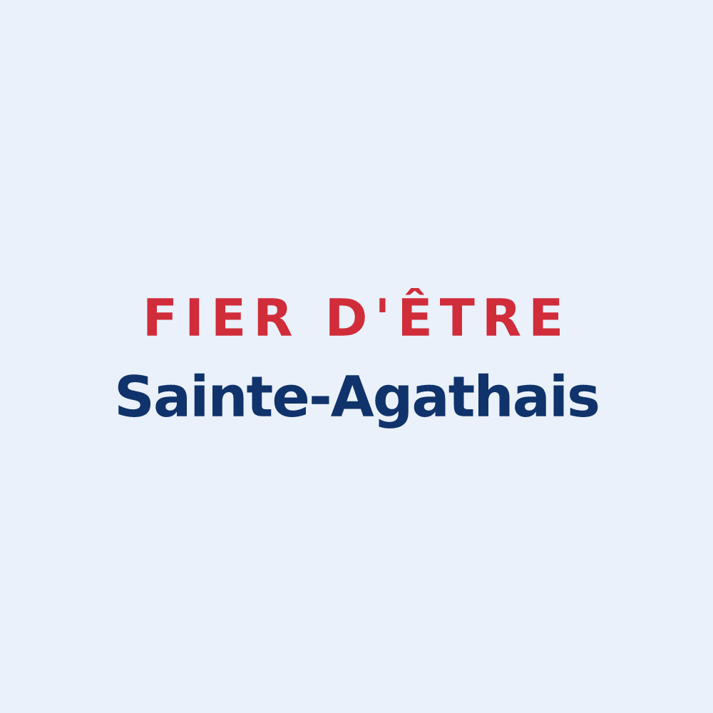 Sticker « Fier d'être Sainte-Agathais » — design pour Sainte-Agathe-d'Aliermont