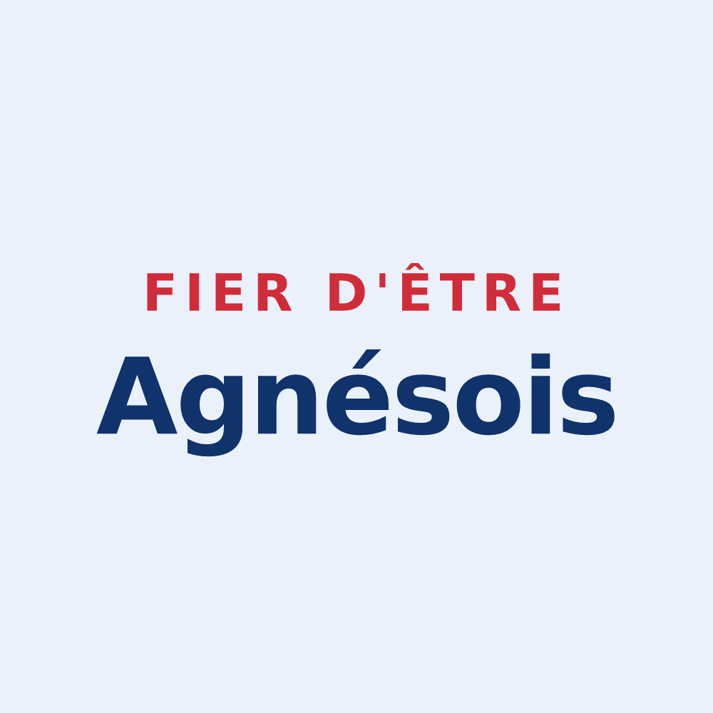 Sticker « Fier d'être Agnésois » — design pour Sainte-Agnès