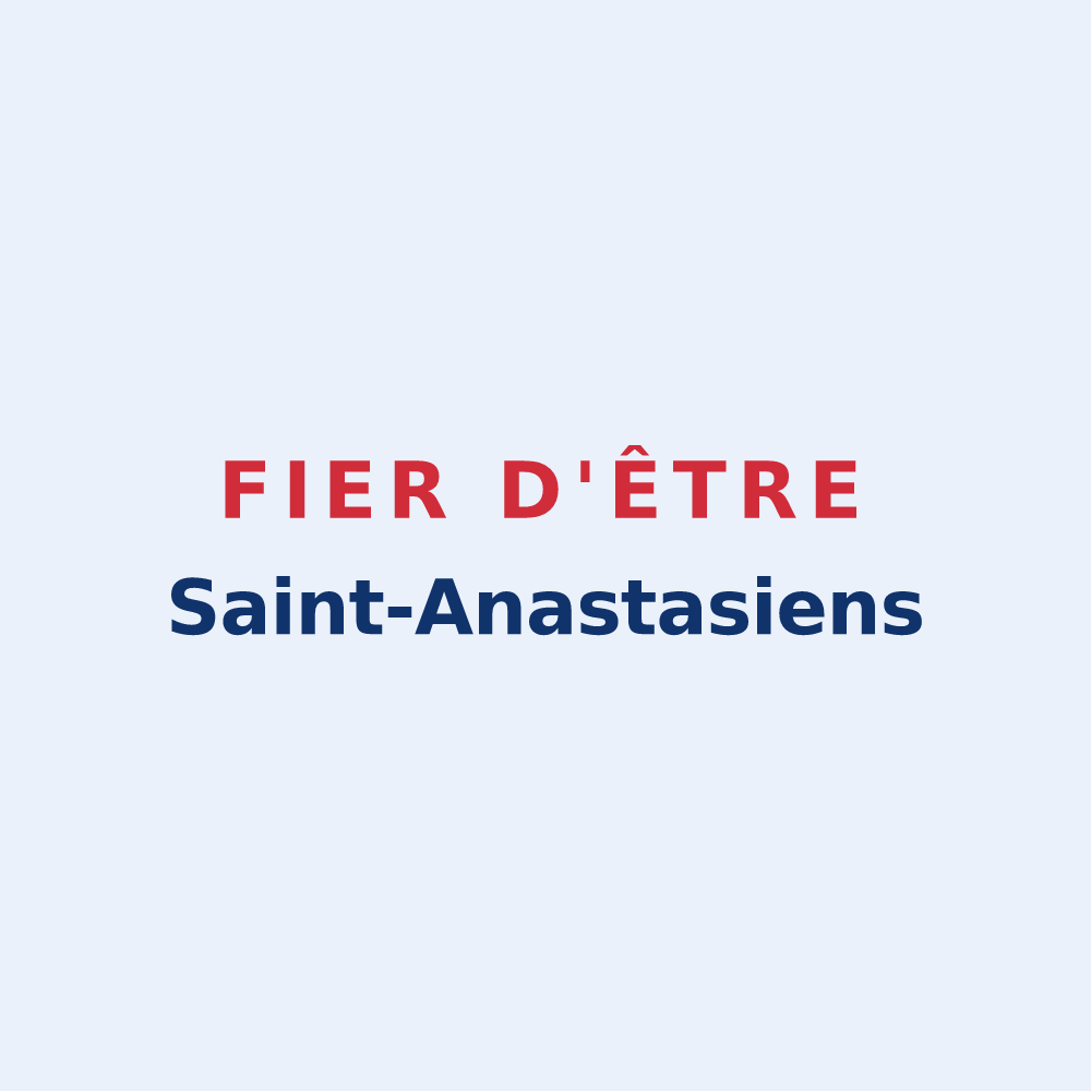 Sticker « Fier d'être Saint-Anastasiens » — design pour Sainte-Anastasie-sur-Issole