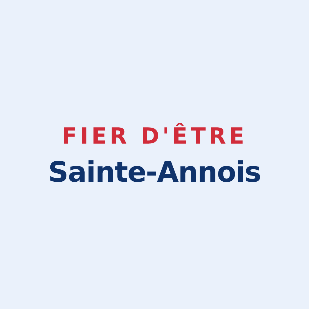 Sticker « Fier d'être Sainte-Annois » — design pour Sainte-Anne
