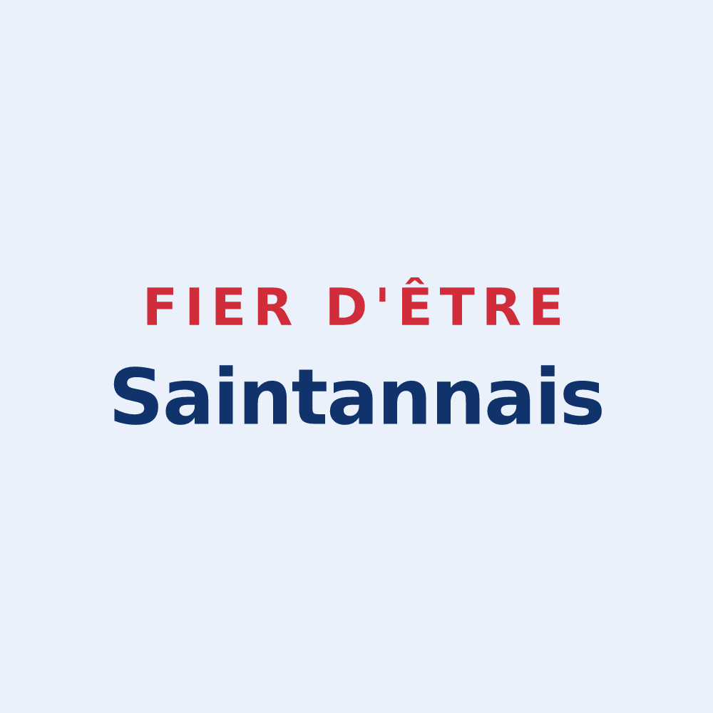 Sticker « Fier d'être Saintannais » — design pour Sainte-Anne