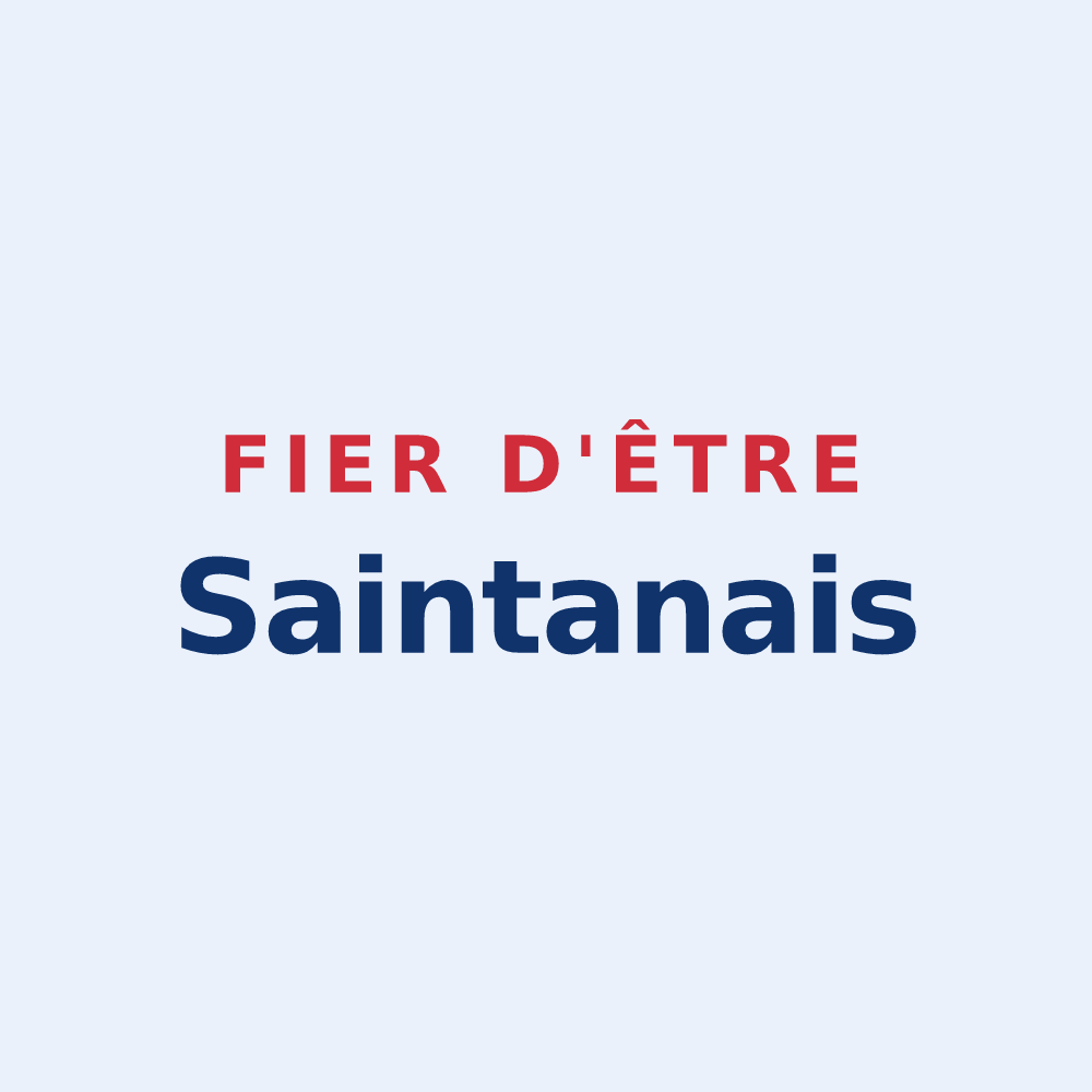 Sticker « Fier d'être Saintanais » — design pour Sainte-Anne-sur-Vilaine
